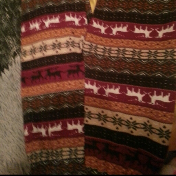 Fuzzy dear leggings