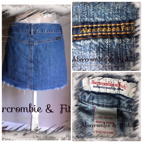 #350   💕ABERCROMBIE & FITCH DENIM SKIRT 💕 - Picture 2 of 2