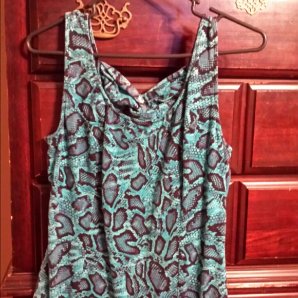 Turquoise & Black Shirt