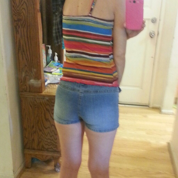 Denim Short Shorts - Picture 2 of 4