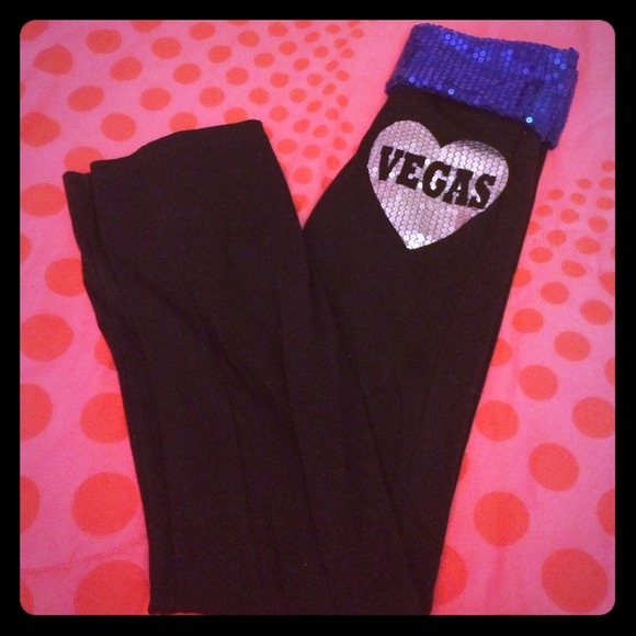 Rare Vegas Bling Yoga Pants