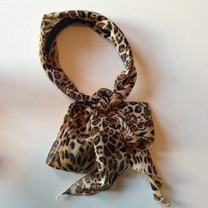 Leopard-Print Scarf Headband