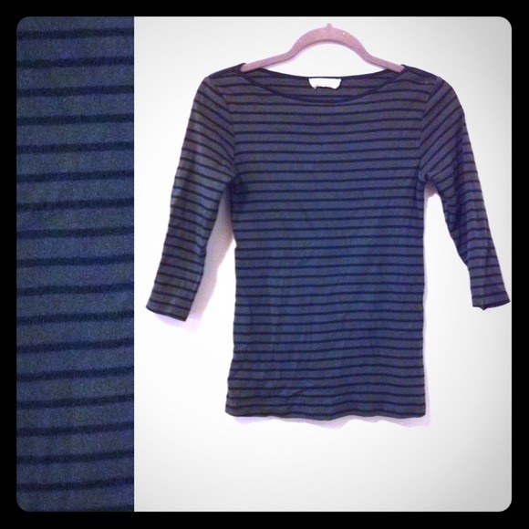 Zara Striped Boatneck (Forest Green)
