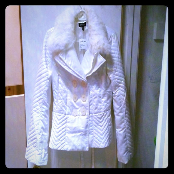 Bebe quilted double breasted jacket - Picture 1 of 4