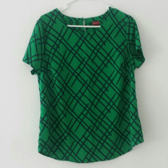 bundle two green shirts one orange