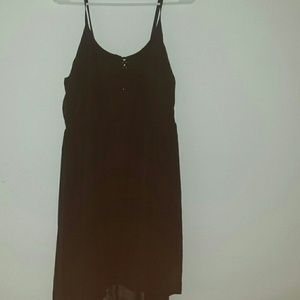 black hi low dress
