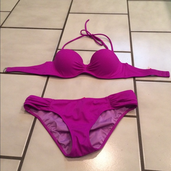 Victoria's Secret purple swim suit bathing suit