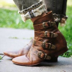 Free People buckle ankle boot