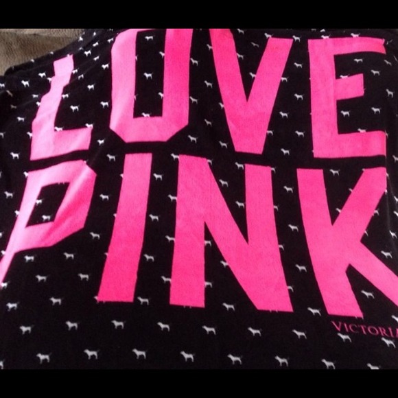 Victoria's Secret Pink blanket throw
