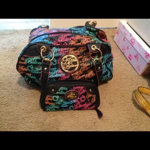 SOLD Apple bottom handbag wallet set