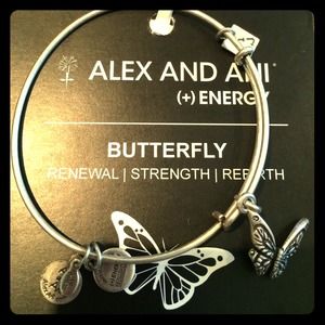 BRAND NEW ! Alex and Ani butterfly bracelet!