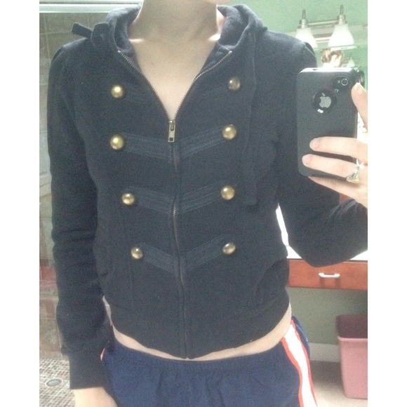 Buttoned Military Inspired Jacket - Picture 3 of 3