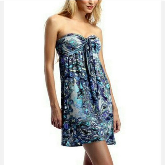 Violet Blue Strapless Dress