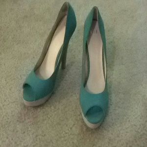 Elle turquoise stiletto heels