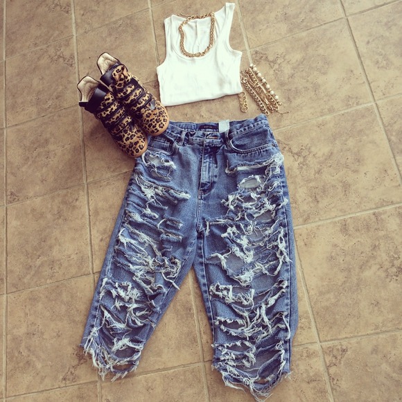 Shredded Denim