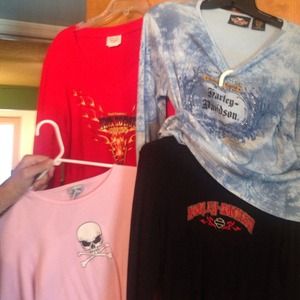 4 long sleeve " riding shirts"