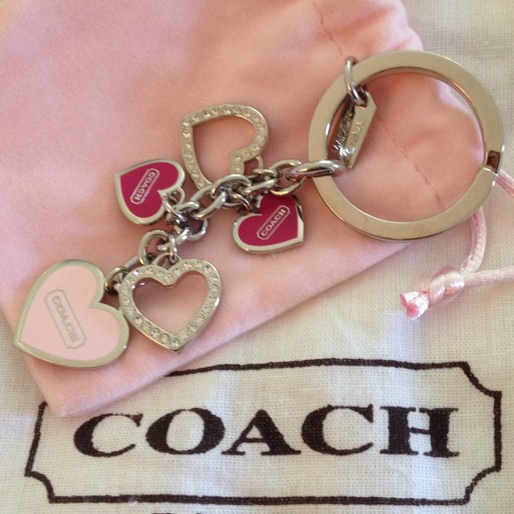 Coach Accessories - NWOT 💕💞Coach heart key chain 💞💕