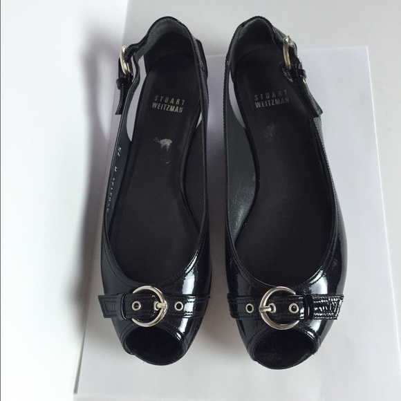 Stuart Weitzman peep toe flats size 7.5