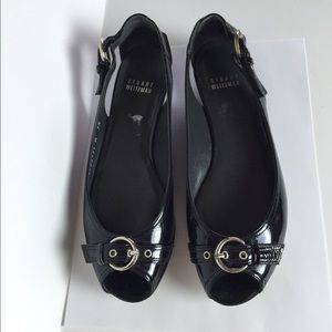 Stuart Weitzman peep toe flats size 7.5