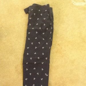 Cropped Anchor Pants