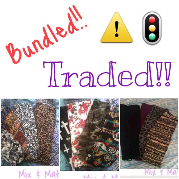 🚦BUNDLED🚦⚠️TRADED⚠️ Printed Leggings