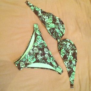Neon Green/Black Bikini