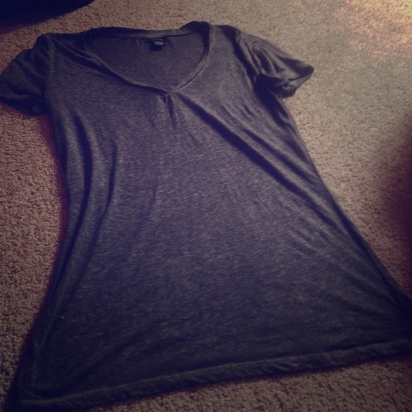 Grey V-neck