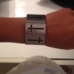 Cross Silver Cuff