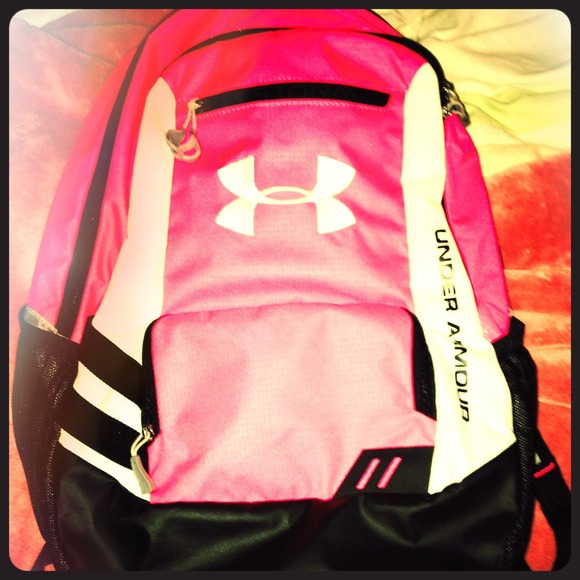 Under Armour pink backpack