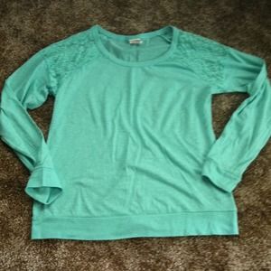 Victoria's Secret PINK long sleeved tee with lace