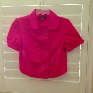 Crop jacket in pink size MP