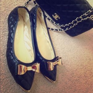 Very beautiful Chanel inspired bow flats