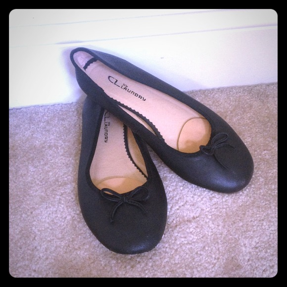 Plain Black Ballet Flats with Comfy Little Insoles