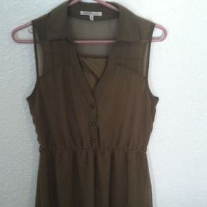 Olive green Charlotte Russe Dress