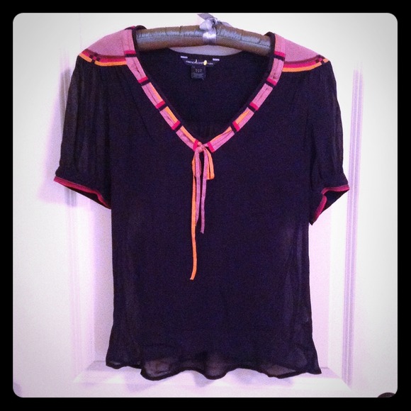 Navy French connection top
