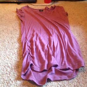 Purple V-neck