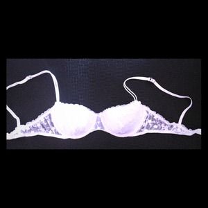 Lightly Lined White Lace Bra
