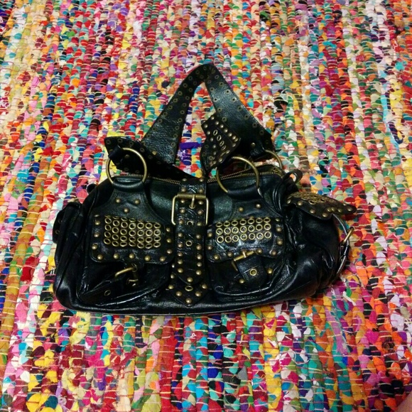 Betsey Johnson black leather purse