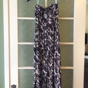 Michael Kors silk brown maxi dress