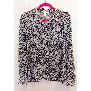 Cheetah button up long sleeve