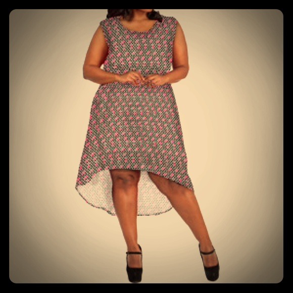 Dresses & Skirts - Printed high low dress
