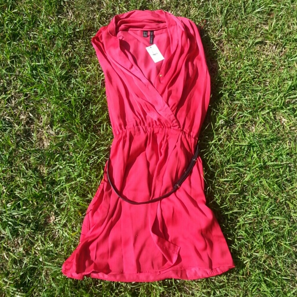 Mango Dresses & Skirts - ***TRADED! Silky Dress w/ Belt
