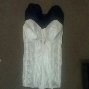 White & Black corset