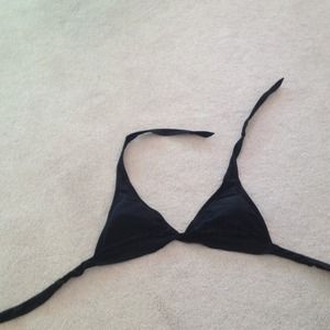 Black triangle bikini top