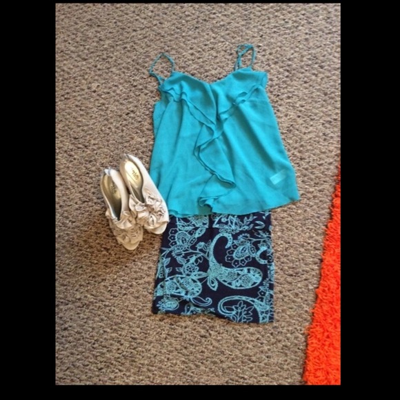 Wetseal blue skirt