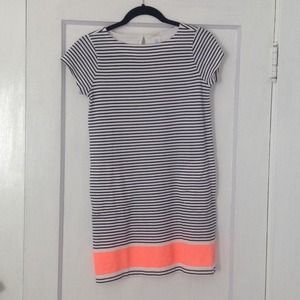 Jcrew girls' color block stripe tee dress