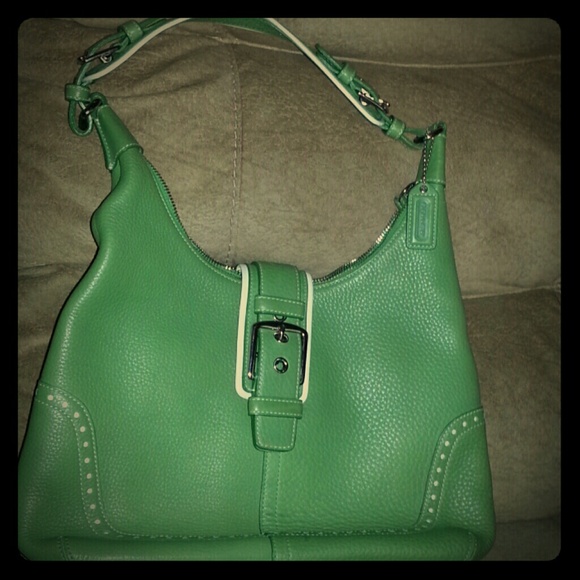 Authentic Green Coach purse - Picture 1 of 3