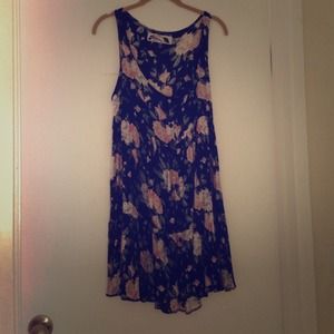 Black floral vintage dress