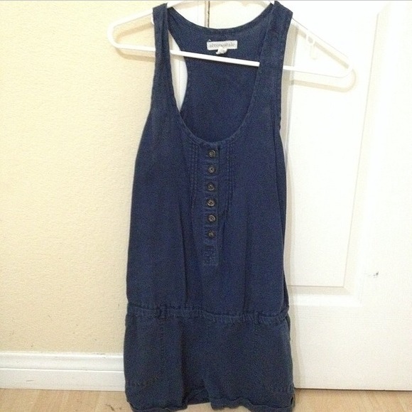 Navy blue romper