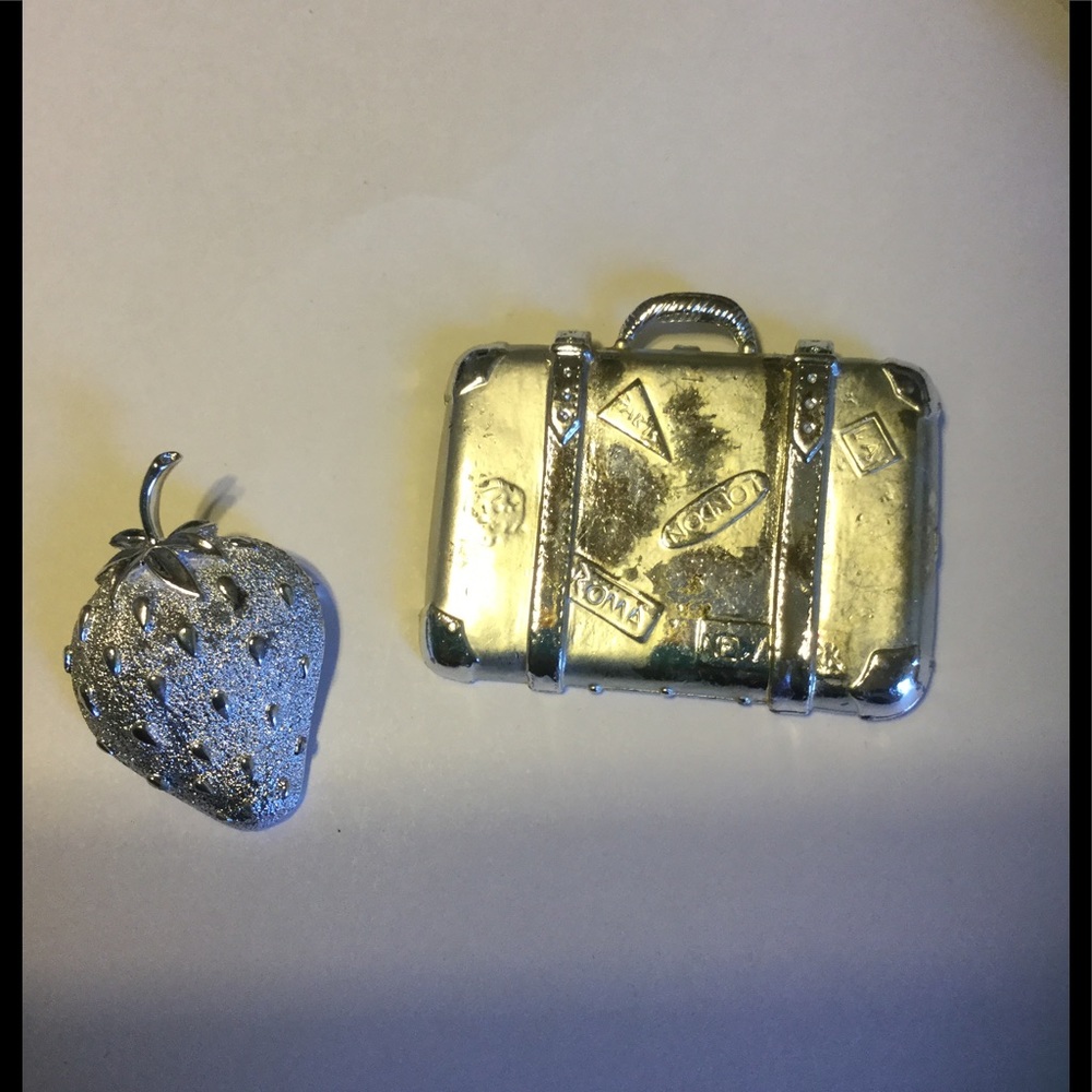 Vintage Silver Tone brooch Bundle